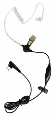 Radio earpiece 1 wire clear tube